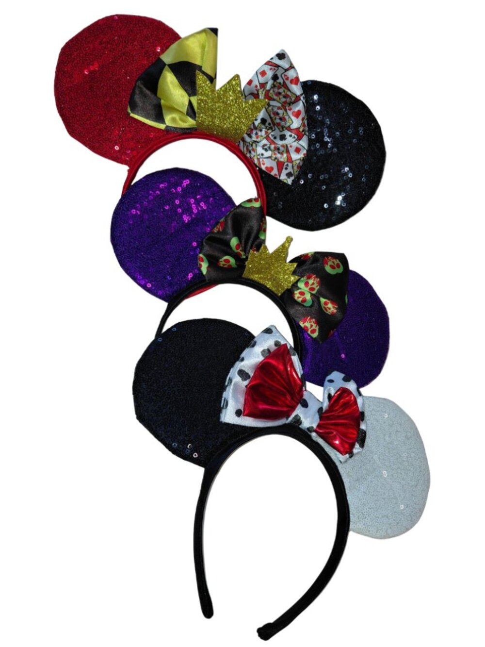 Disney 100th Villains 3pc Mouse Ears Headbands